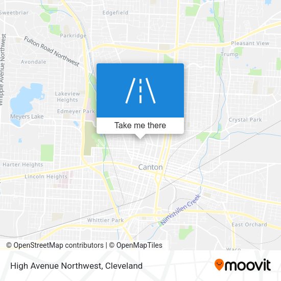 High Avenue Northwest map