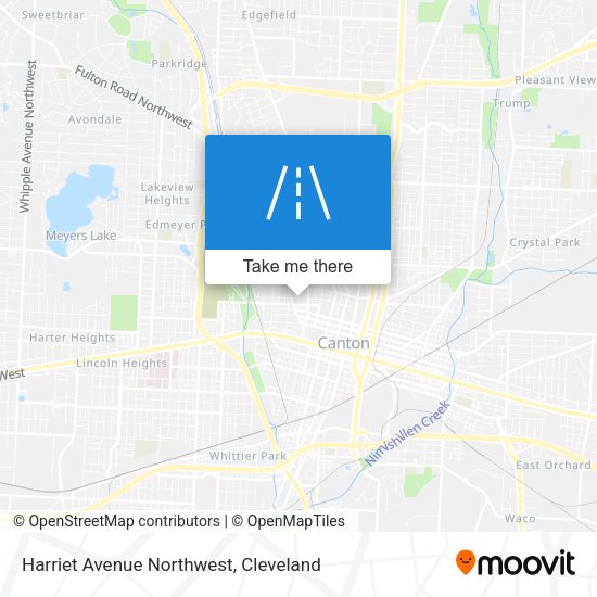 Harriet Avenue Northwest map