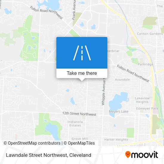 Mapa de Lawndale Street Northwest