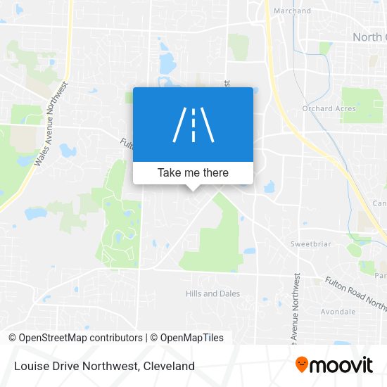 Louise Drive Northwest map