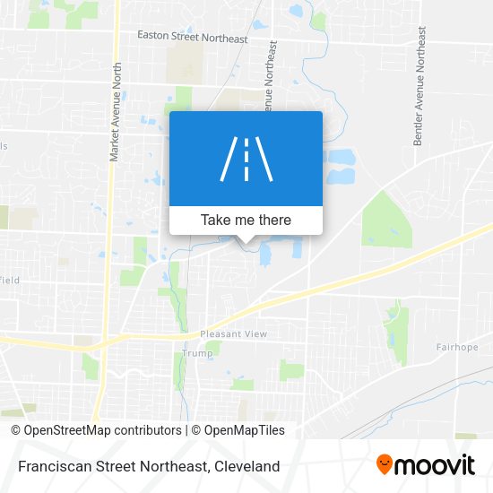 Mapa de Franciscan Street Northeast