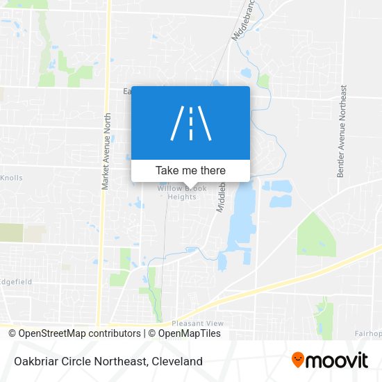 Oakbriar Circle Northeast map