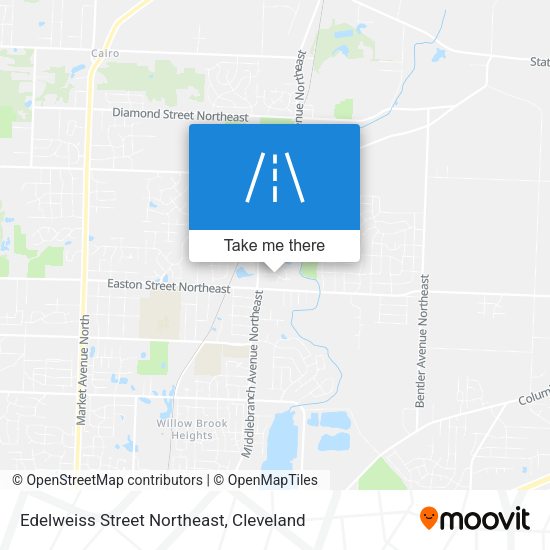 Mapa de Edelweiss Street Northeast