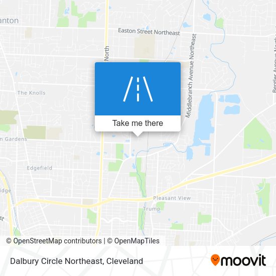 Dalbury Circle Northeast map