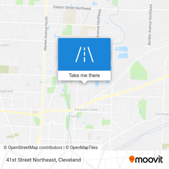 41st Street Northeast map