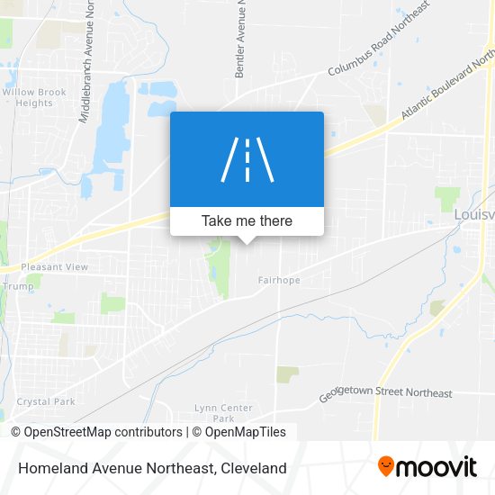Homeland Avenue Northeast map