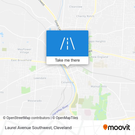 Laurel Avenue Southwest map