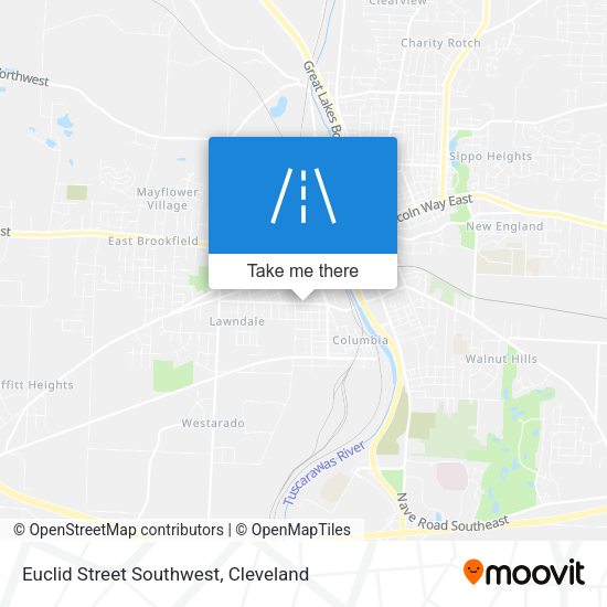 Euclid Street Southwest map