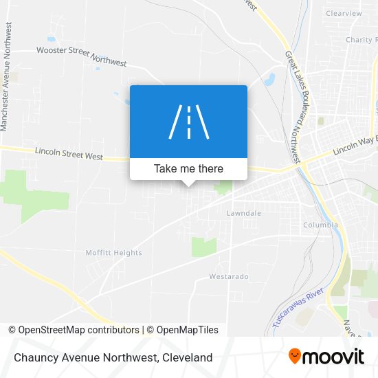 Chauncy Avenue Northwest map