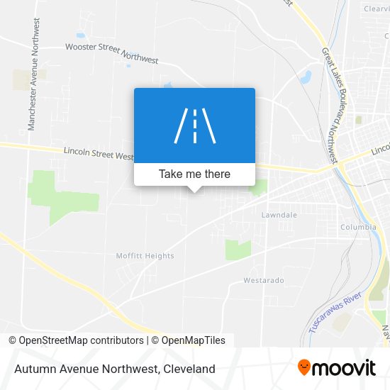 Autumn Avenue Northwest map