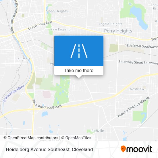 Mapa de Heidelberg Avenue Southeast