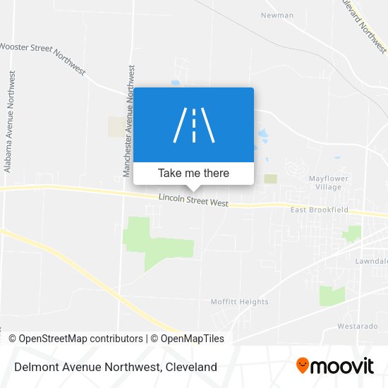 Delmont Avenue Northwest map