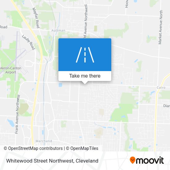 Whitewood Street Northwest map