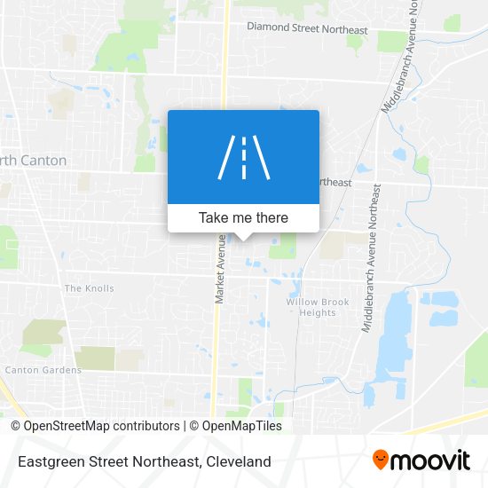 Eastgreen Street Northeast map