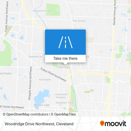 Woodridge Drive Northwest map
