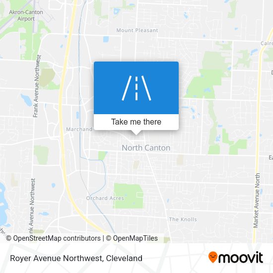 Royer Avenue Northwest map