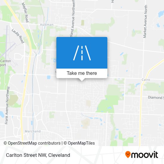 Carlton Street NW map