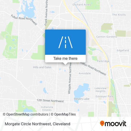 Morgate Circle Northwest map
