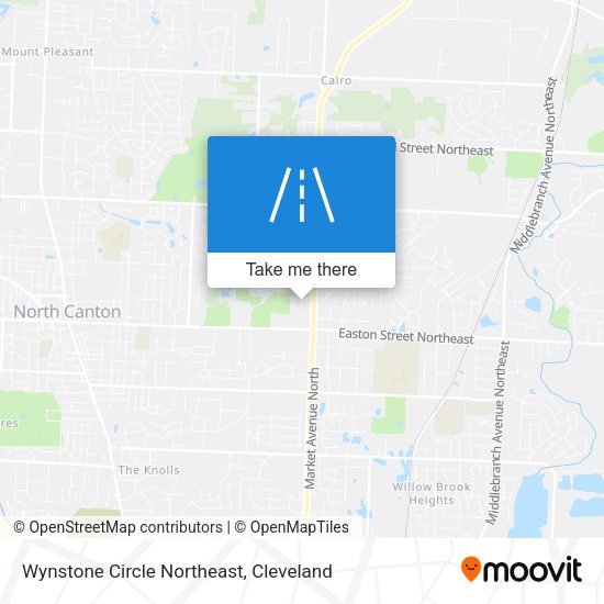 Wynstone Circle Northeast map