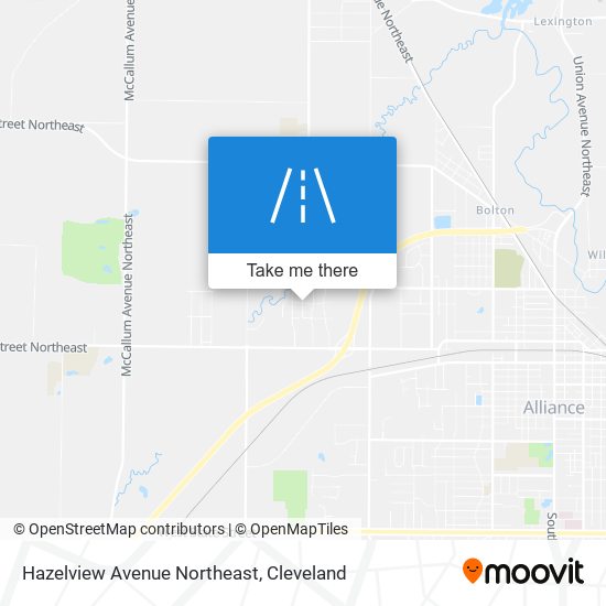 Hazelview Avenue Northeast map