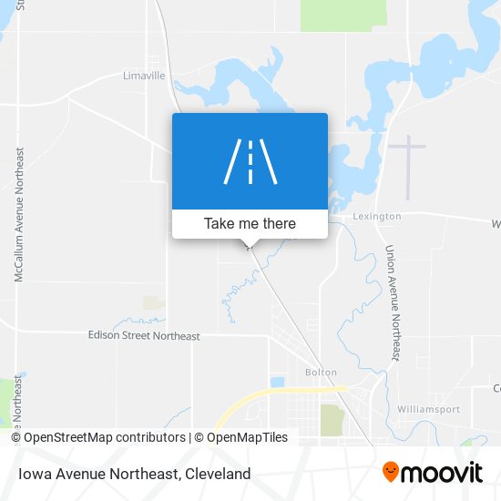 Iowa Avenue Northeast map