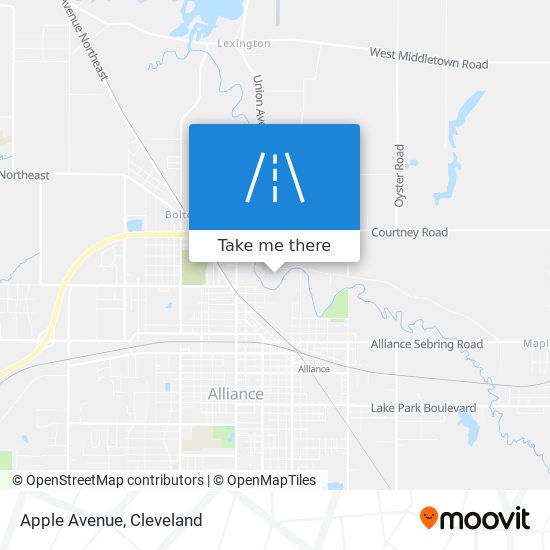 Apple Avenue map