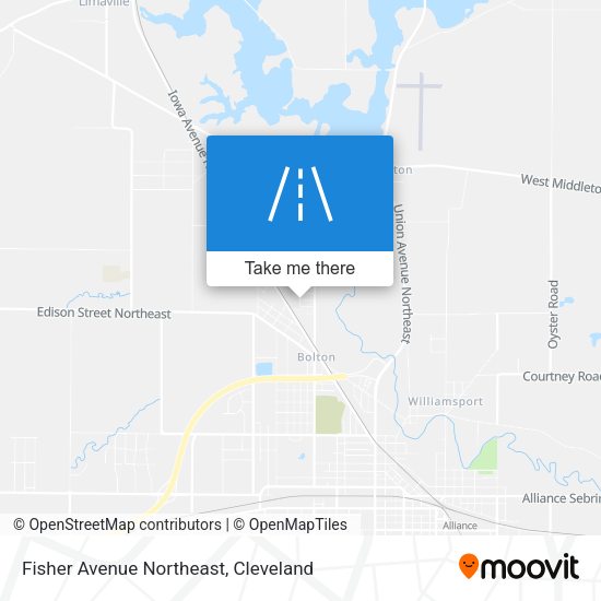 Fisher Avenue Northeast map