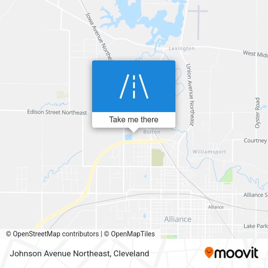 Johnson Avenue Northeast map
