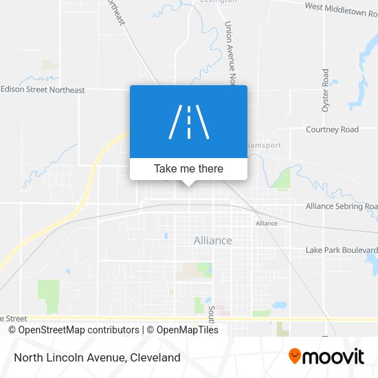 North Lincoln Avenue map