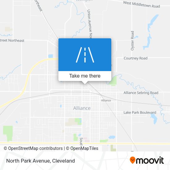 Mapa de North Park Avenue