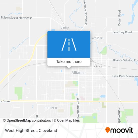 Mapa de West High Street