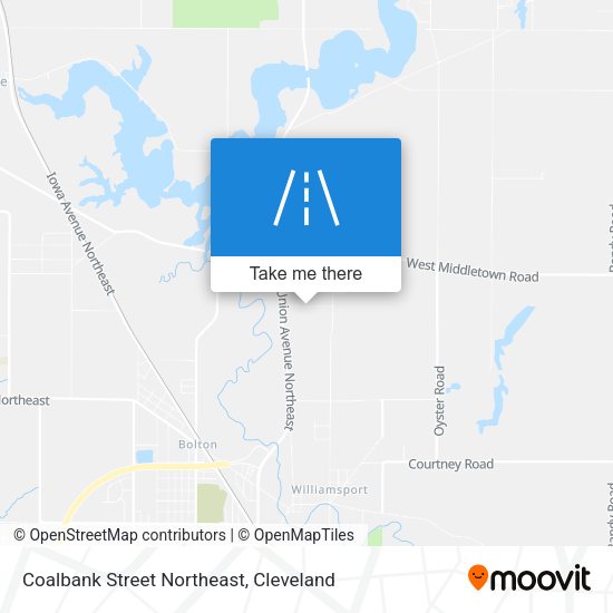 Coalbank Street Northeast map
