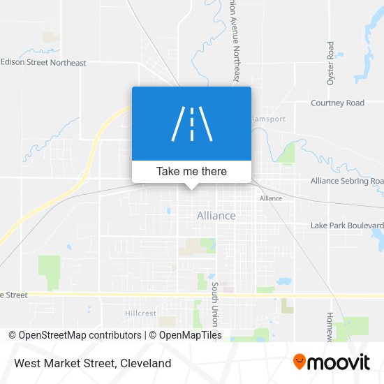 West Market Street map