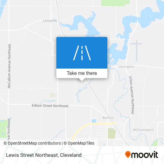 Lewis Street Northeast map