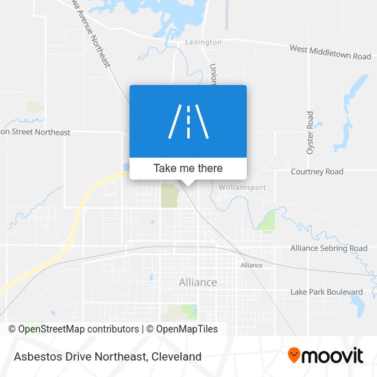Mapa de Asbestos Drive Northeast