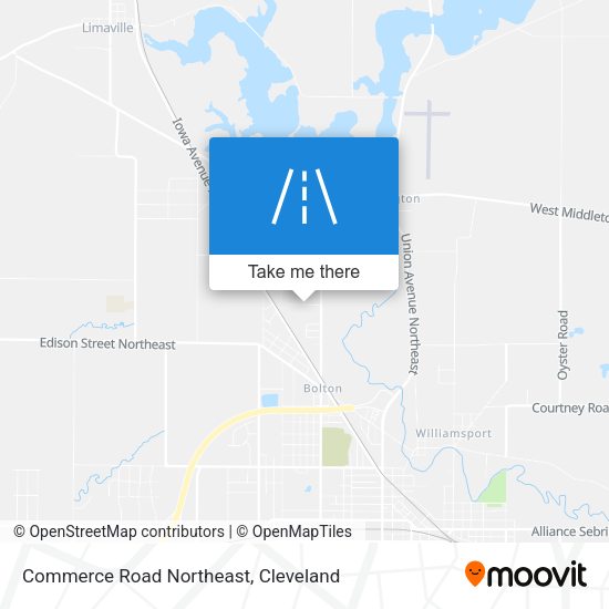Mapa de Commerce Road Northeast