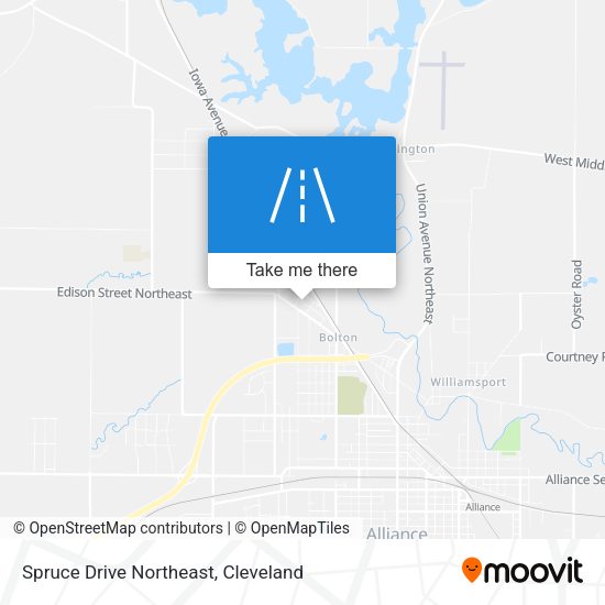 Spruce Drive Northeast map