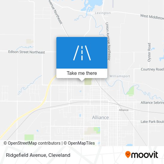 Ridgefield Avenue map