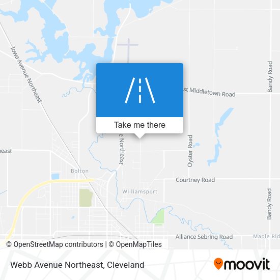 Webb Avenue Northeast map