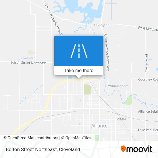 Mapa de Bolton Street Northeast