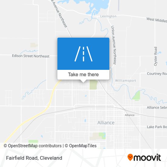 Mapa de Fairfield Road
