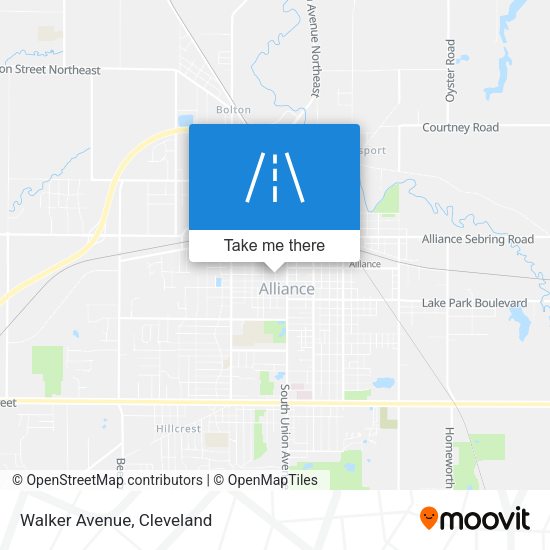 Mapa de Walker Avenue