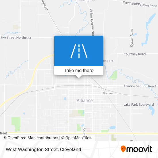 Mapa de West Washington Street