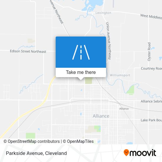 Mapa de Parkside Avenue