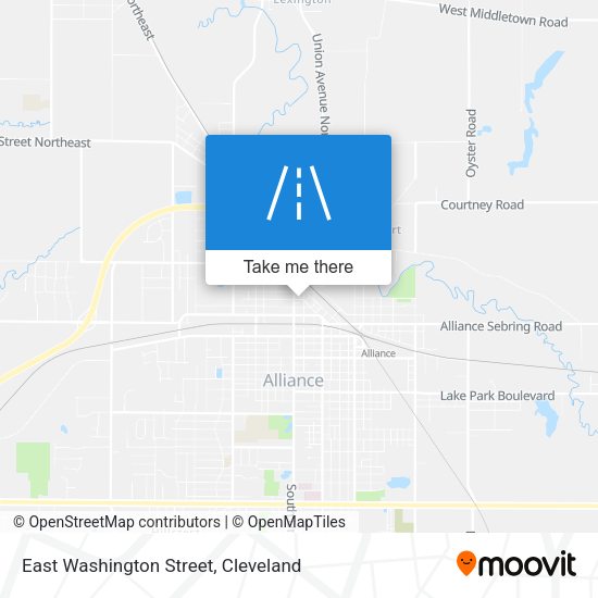 East Washington Street map