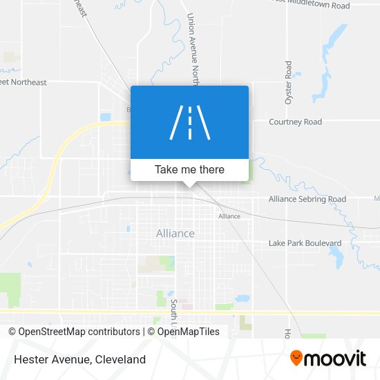 Hester Avenue map