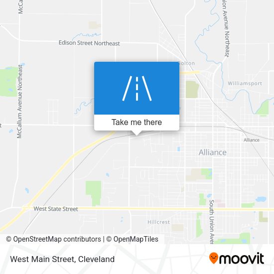 Mapa de West Main Street