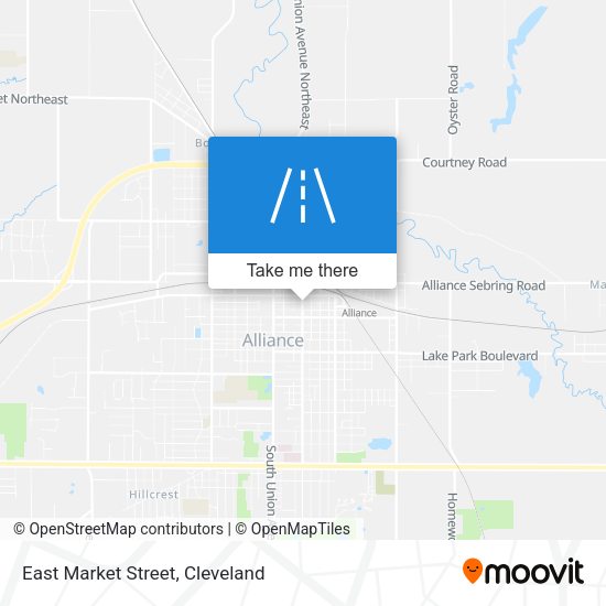 Mapa de East Market Street