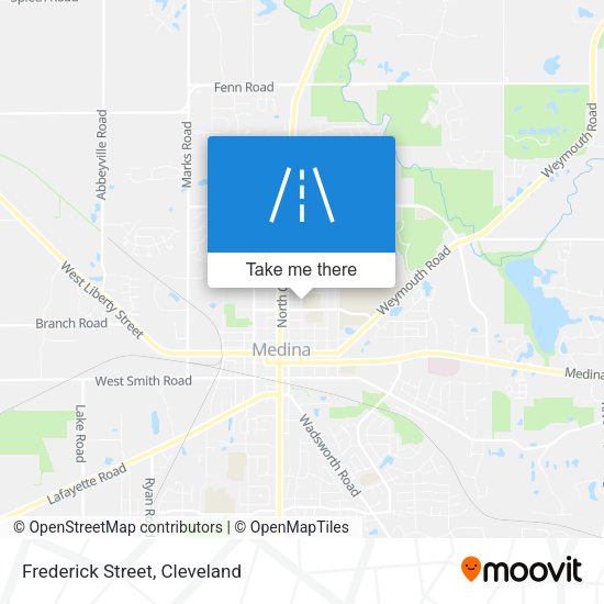 Frederick Street map