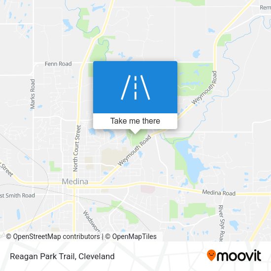 Mapa de Reagan Park Trail